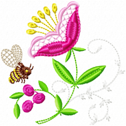 Flowers Embroidery Design 5 Flowers Embroidery Design 5